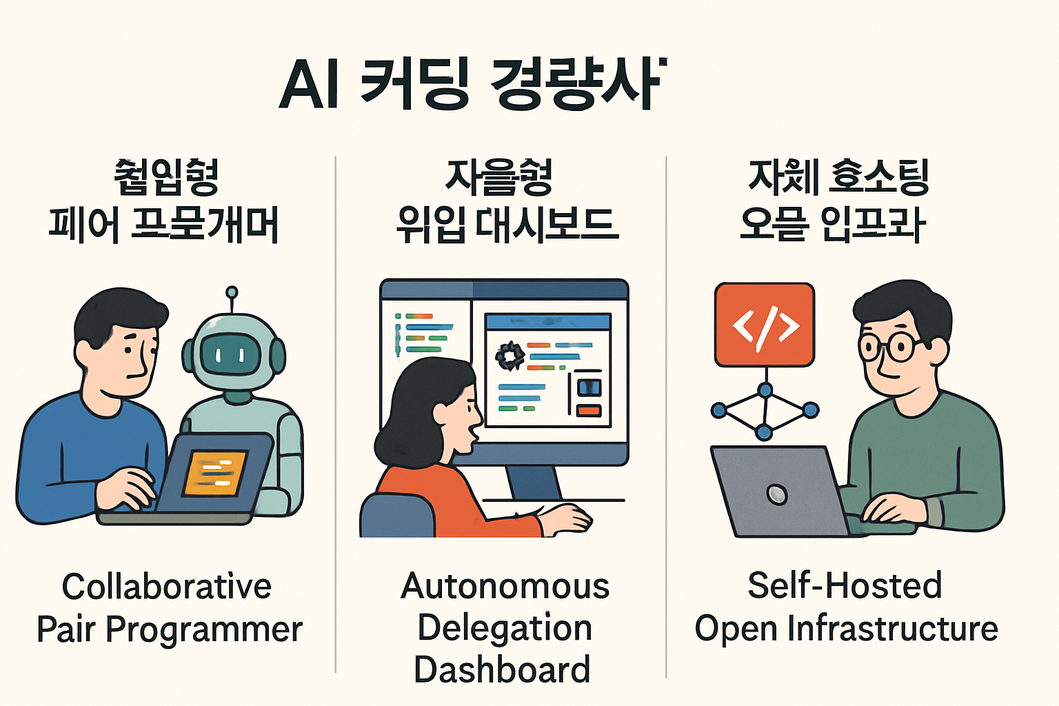 세 가지 운영 모델 비교
