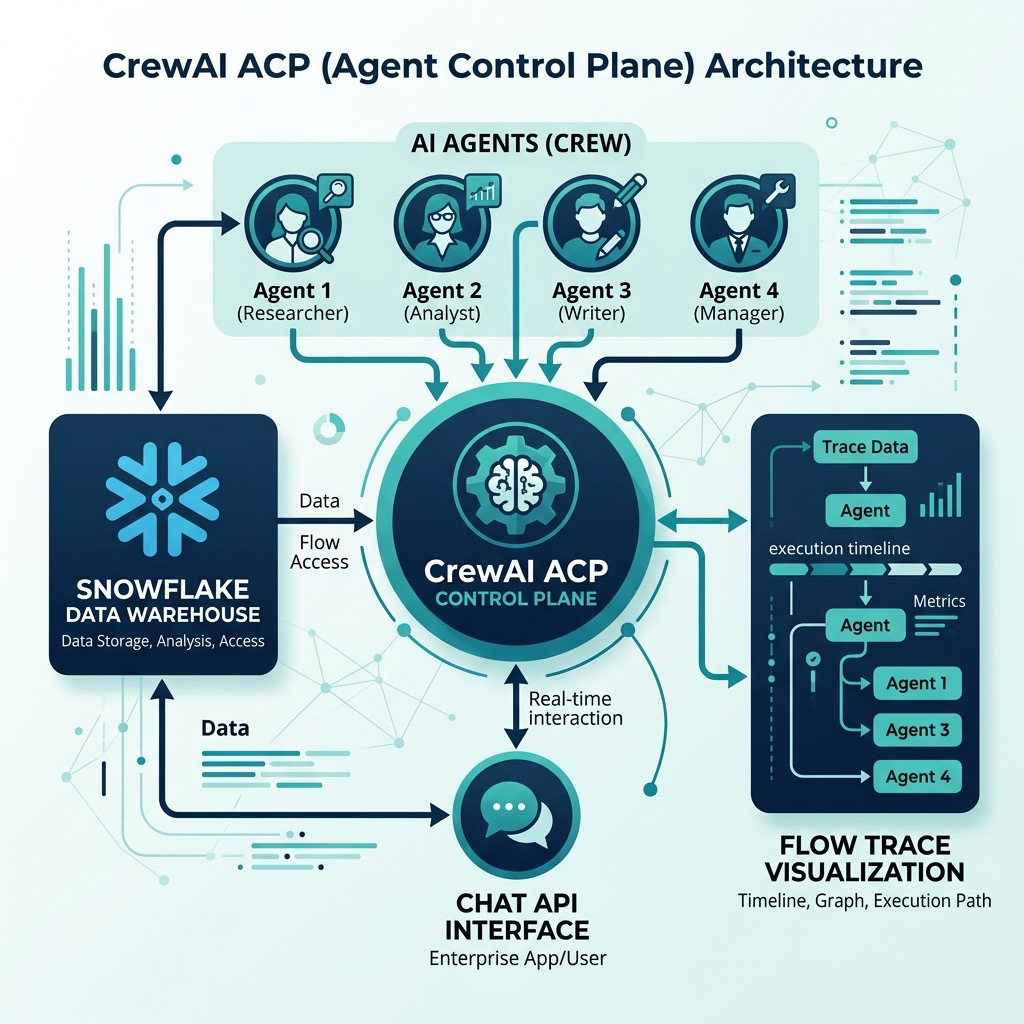 CrewAI ACP 아키텍처와 엔터프라이즈 데이터 통합 구조