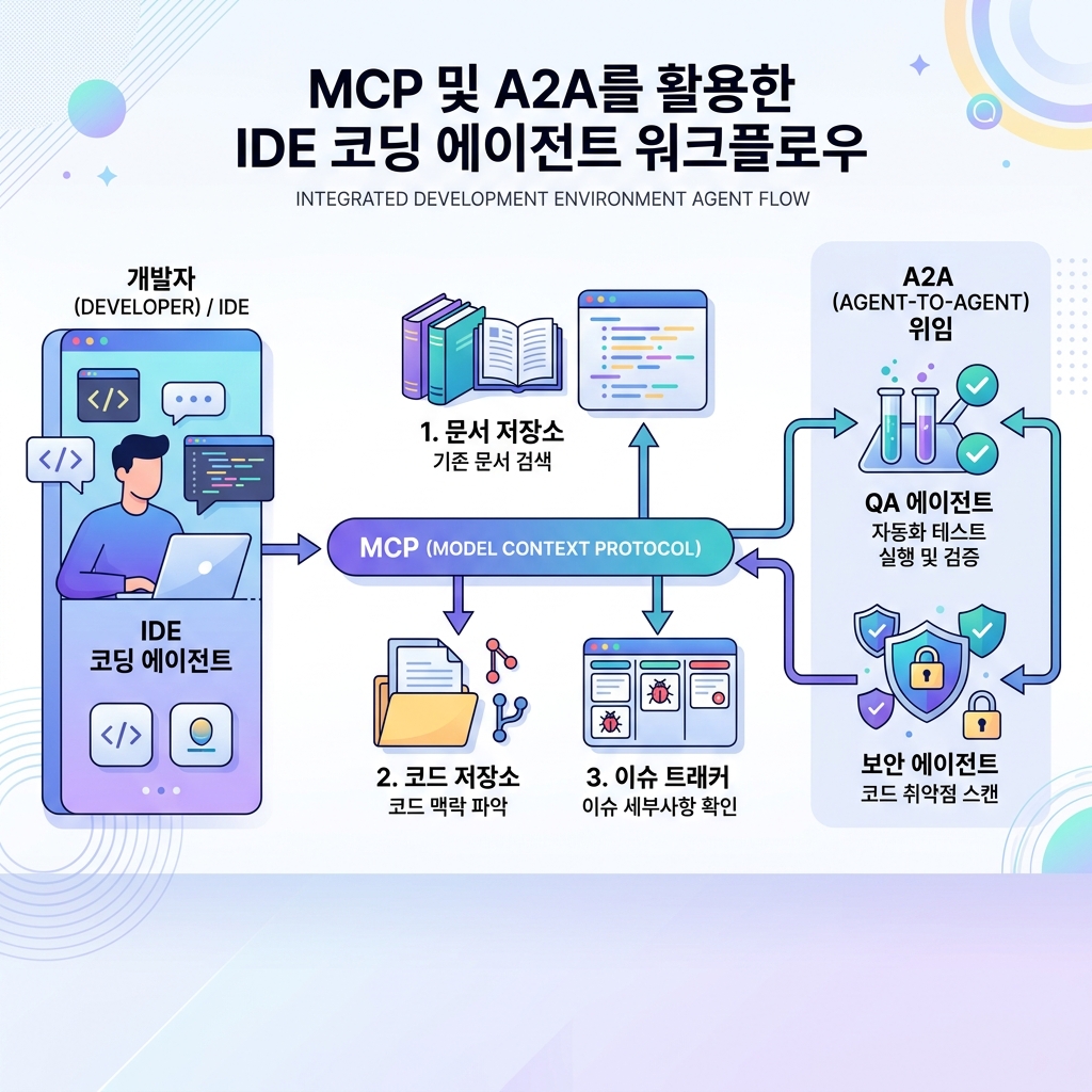 IDE 에이전트가 MCP와 A2A를 함께 쓰는 워크플로우